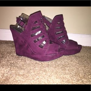 Suede Wedges